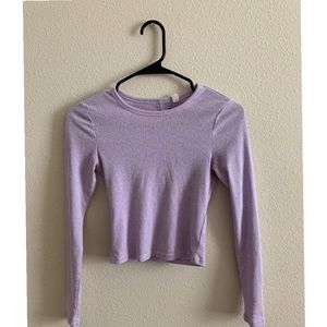 Pastel Purple PacSun Long Sleeve Top